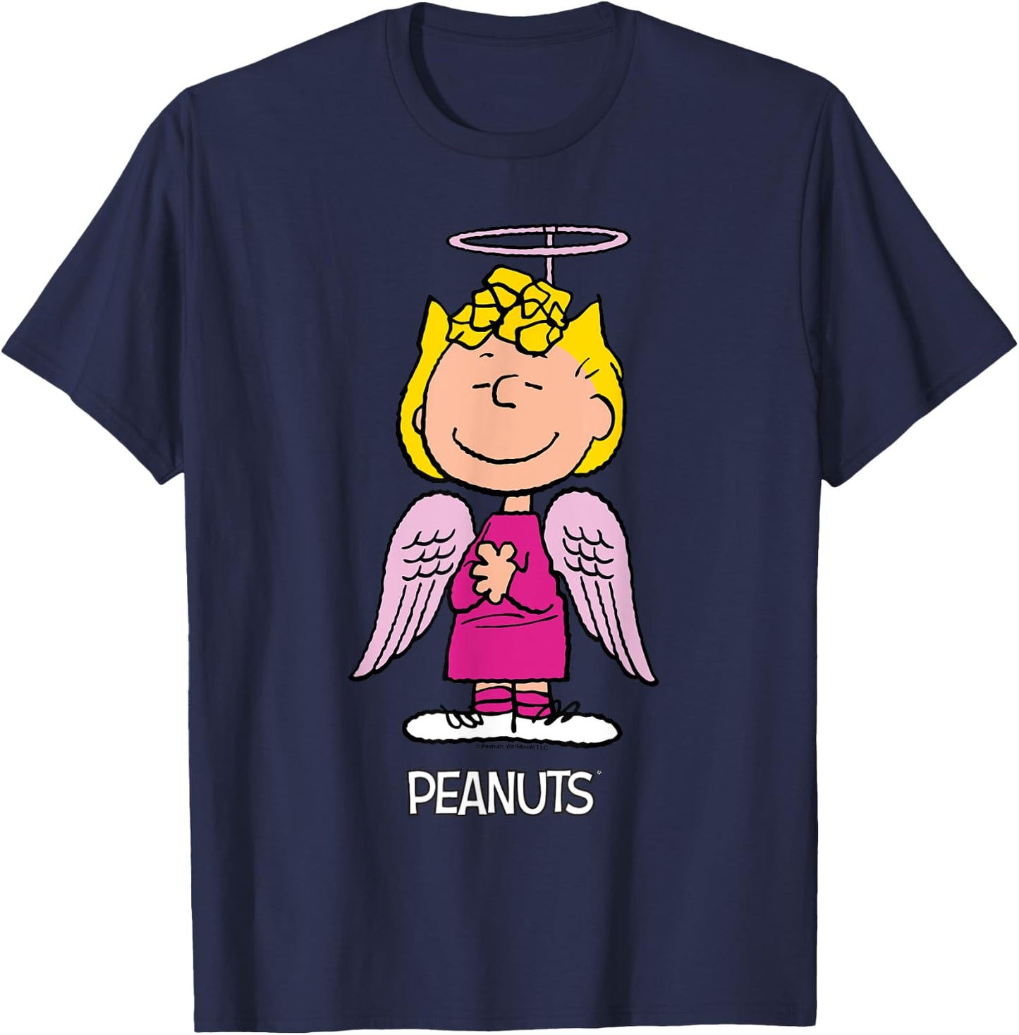 Peanuts Halloween Angel Sally Brown T-Shirt - T-Shirt | Navy