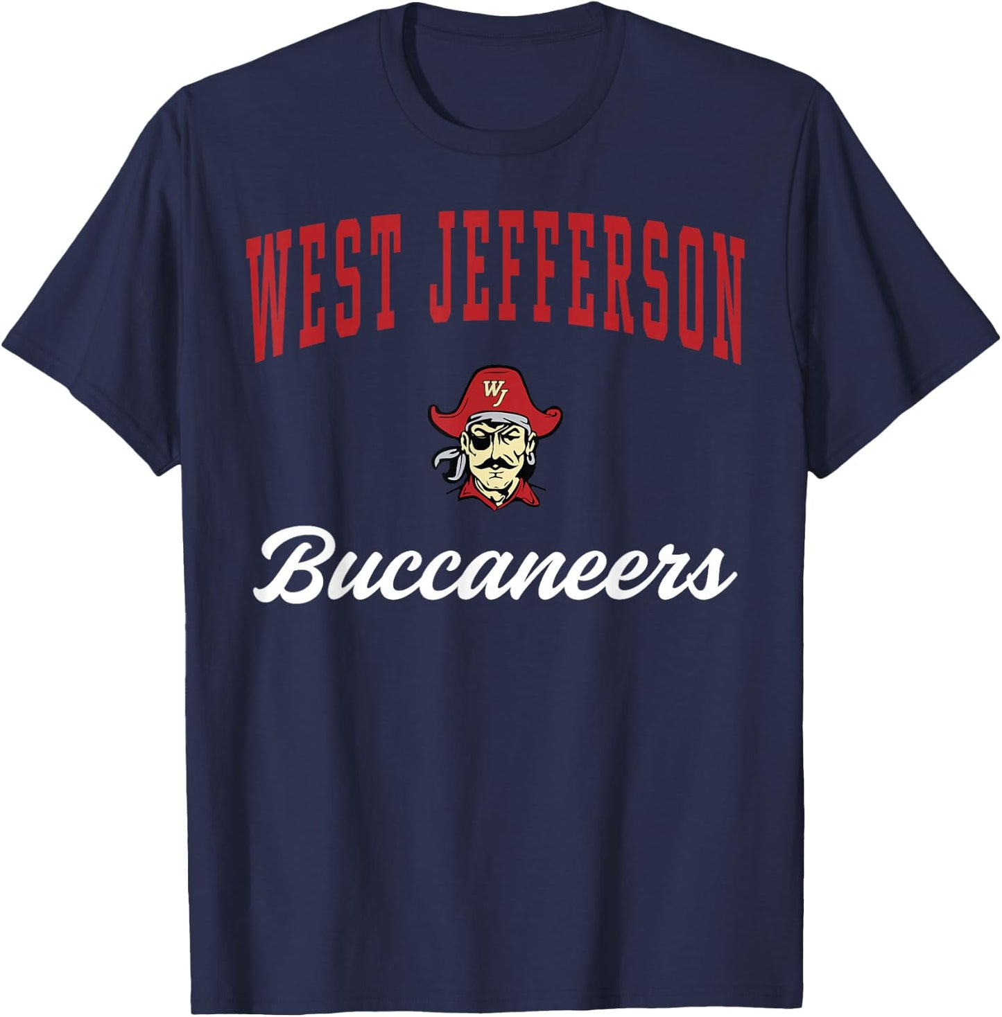 West Jefferson High School Buccaneers C3 T-Shirt - T-Shirt | Navy