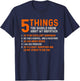 5 Things You Should Know About Godfather - Goddaughter Shirt T-Shirt - T-Shirt | Navy