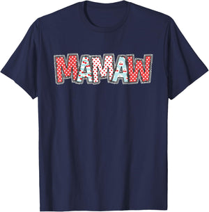 Boho Cherry Grandma Mamaw Halloween Costume T-Shirt - T-Shirt | Navy