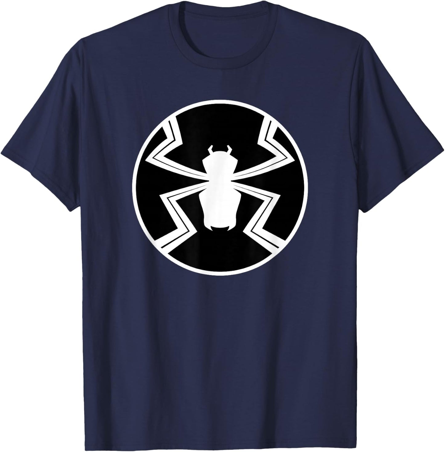Marvel Comics Retro Classic Agent Venom White Outline Logo T-Shirt - T-Shirt | Navy