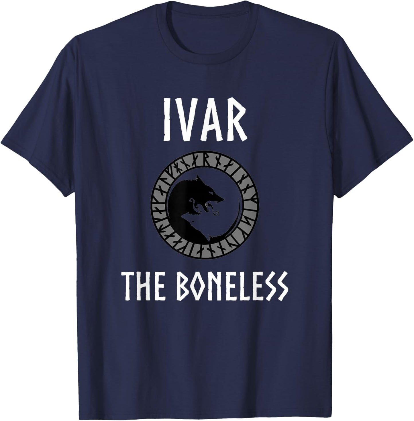Vikings Ivar The Boneless Norse Wolf Gift Viking lover T-Shirt - T-Shirt | Navy