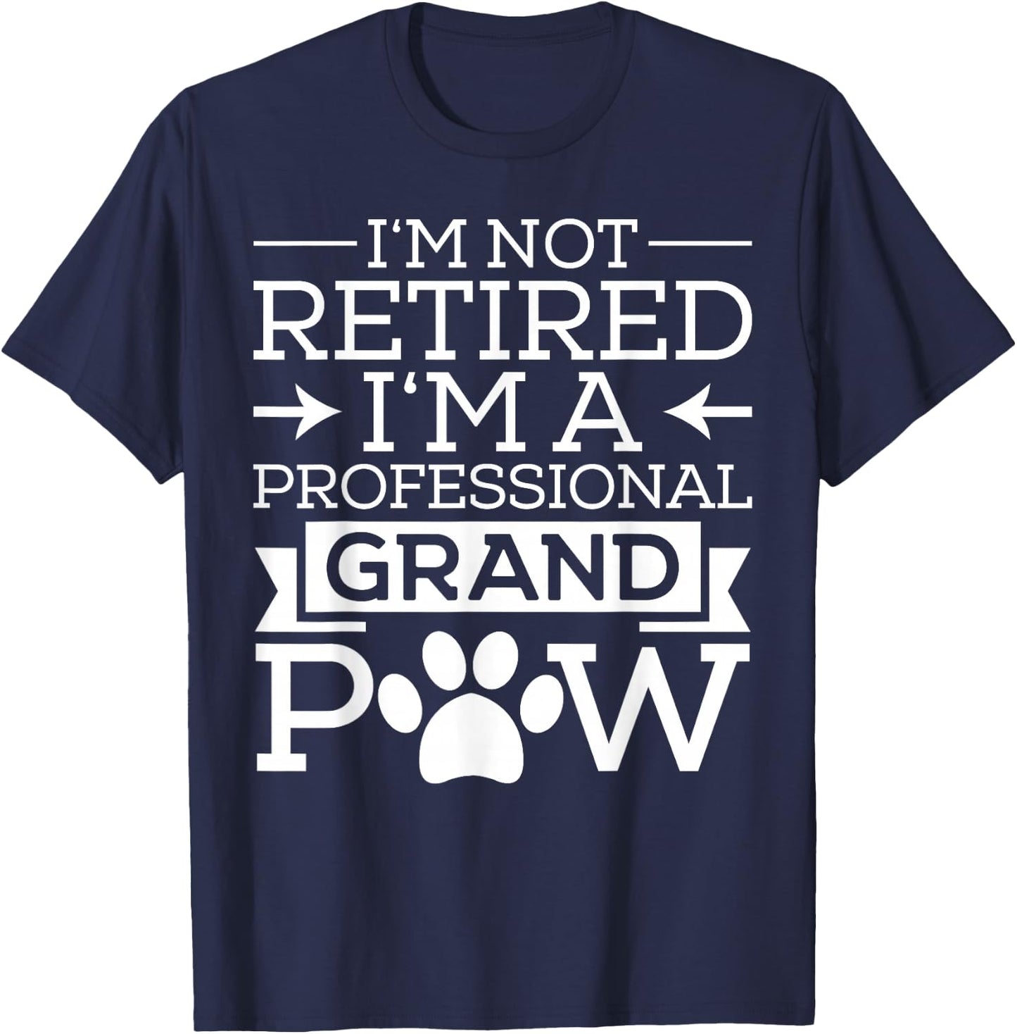 Grand Paw Shirt Grandpa Grandpaw Gifts Dog Lover Gift Men T-Shirt - T-Shirt | Navy