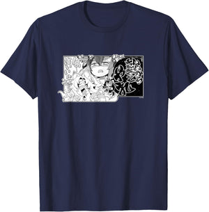 〈Ookami Mio〉"Yamato Phantasia" Manga Panel (Japanese) T-Shirt - T-Shirt | Navy