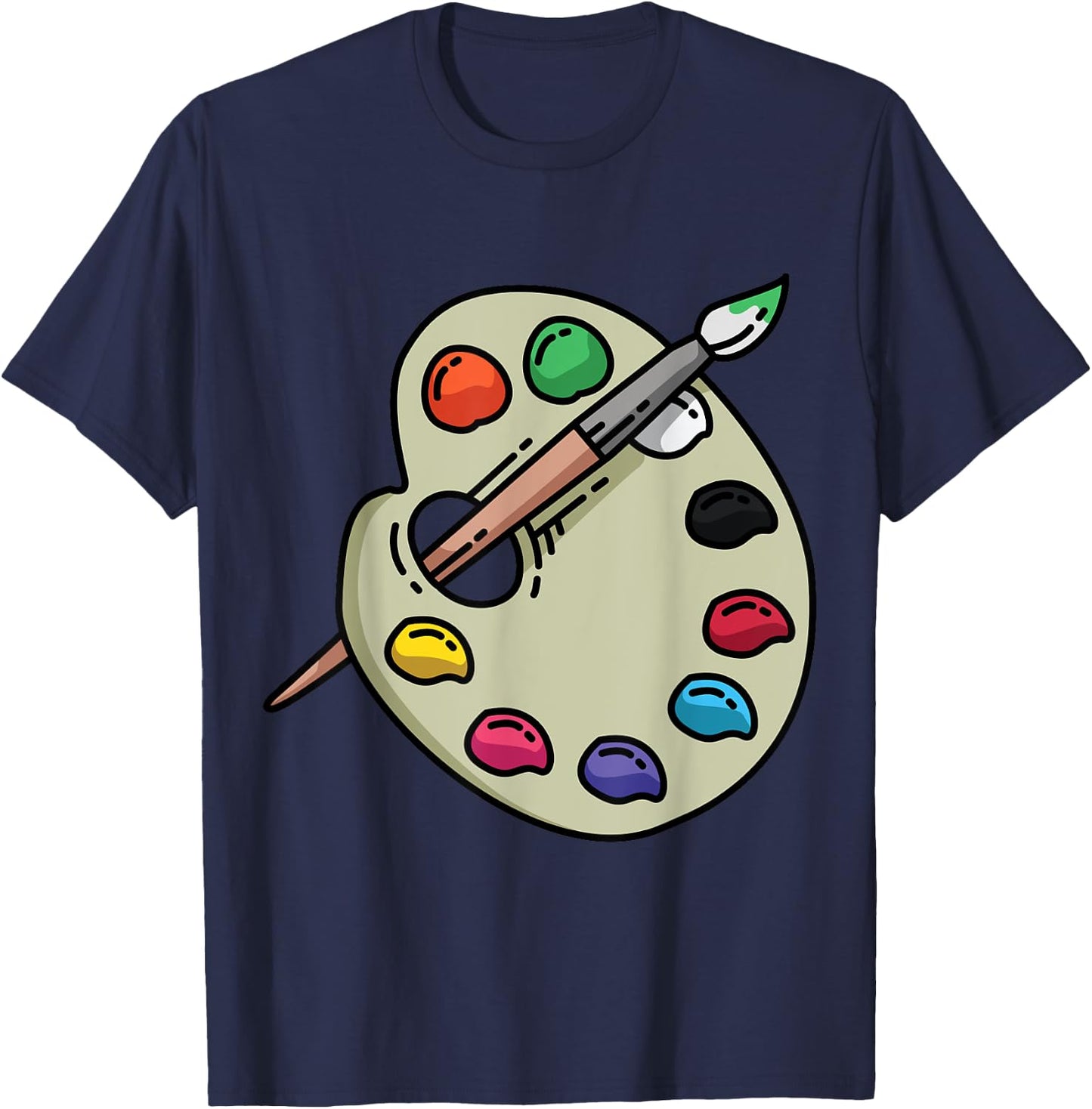 Painter Art Teacher Eazy Lazy Halloween Costume Women Kids T-Shirt - T-Shirt | Navy
