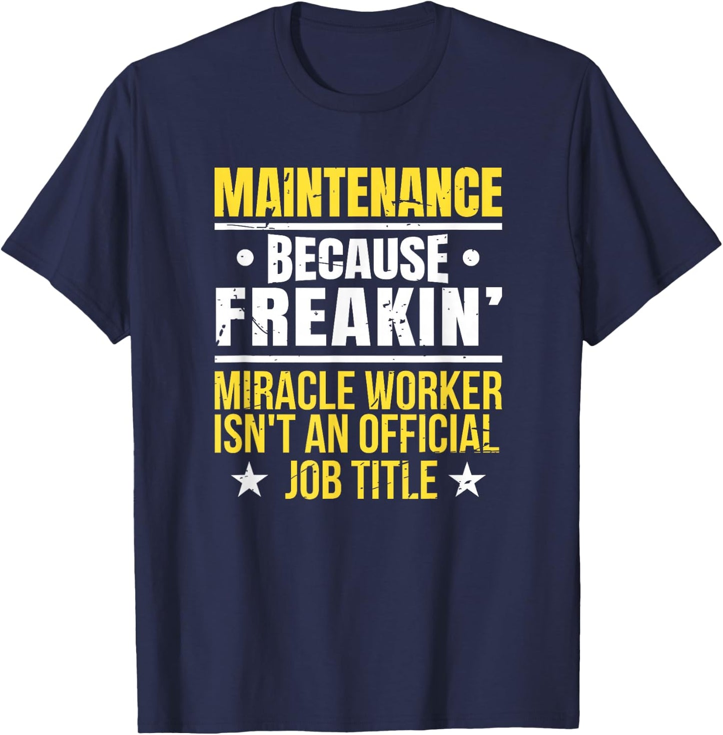 Gift Maintenance Worker T-Shirt - T-Shirt | Navy