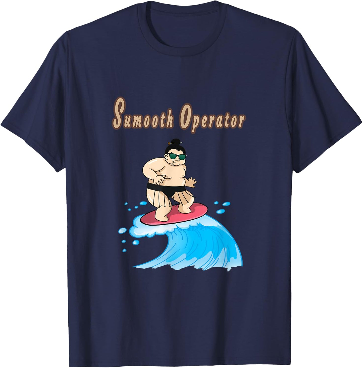 Smooth Operator, Surfing sumo in Japan T-Shirt - T-Shirt | Navy