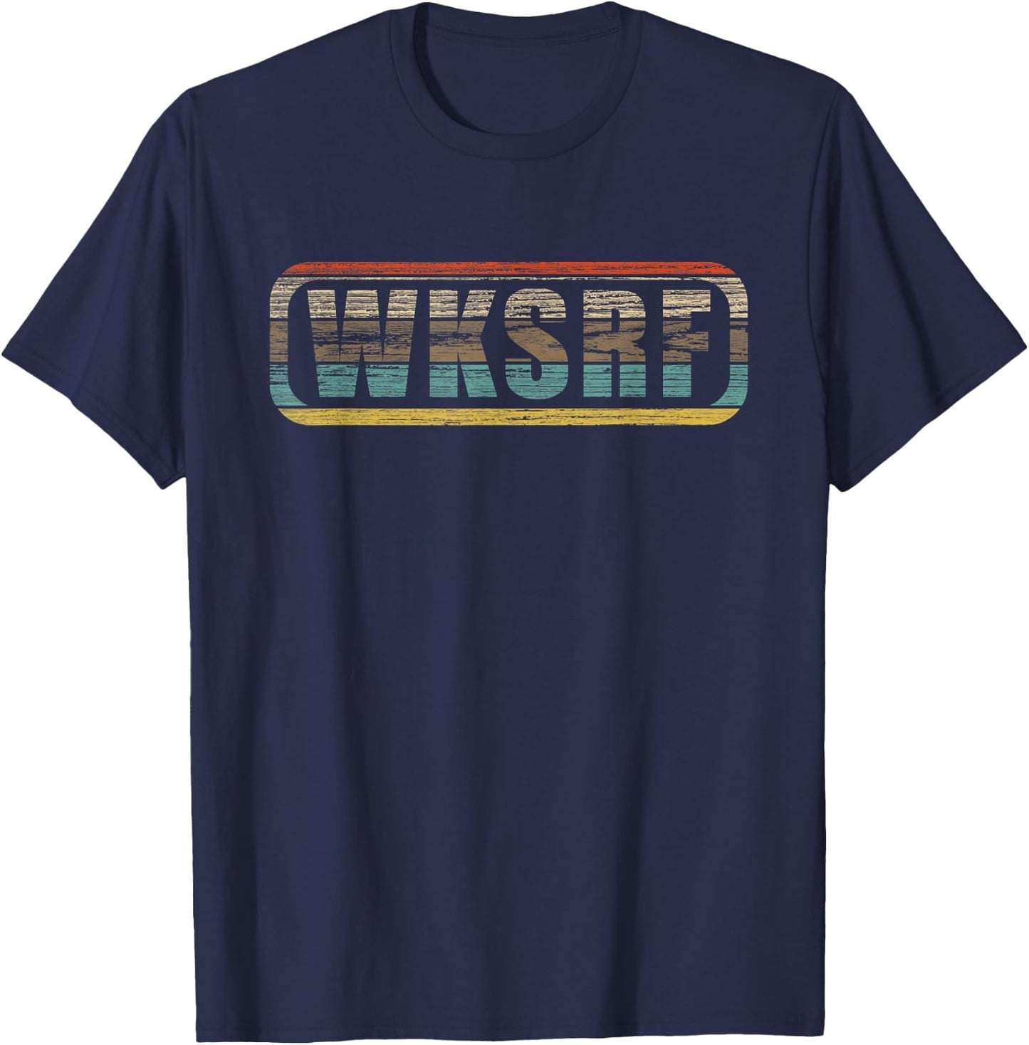 WKSRF Wakesurf Wake Surf Surfing T Shirt T-Shirt - T-Shirt | Navy
