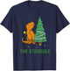 T-Rex funny Christmas or Xmas product the struggle T-Shirt - T-Shirt | Navy