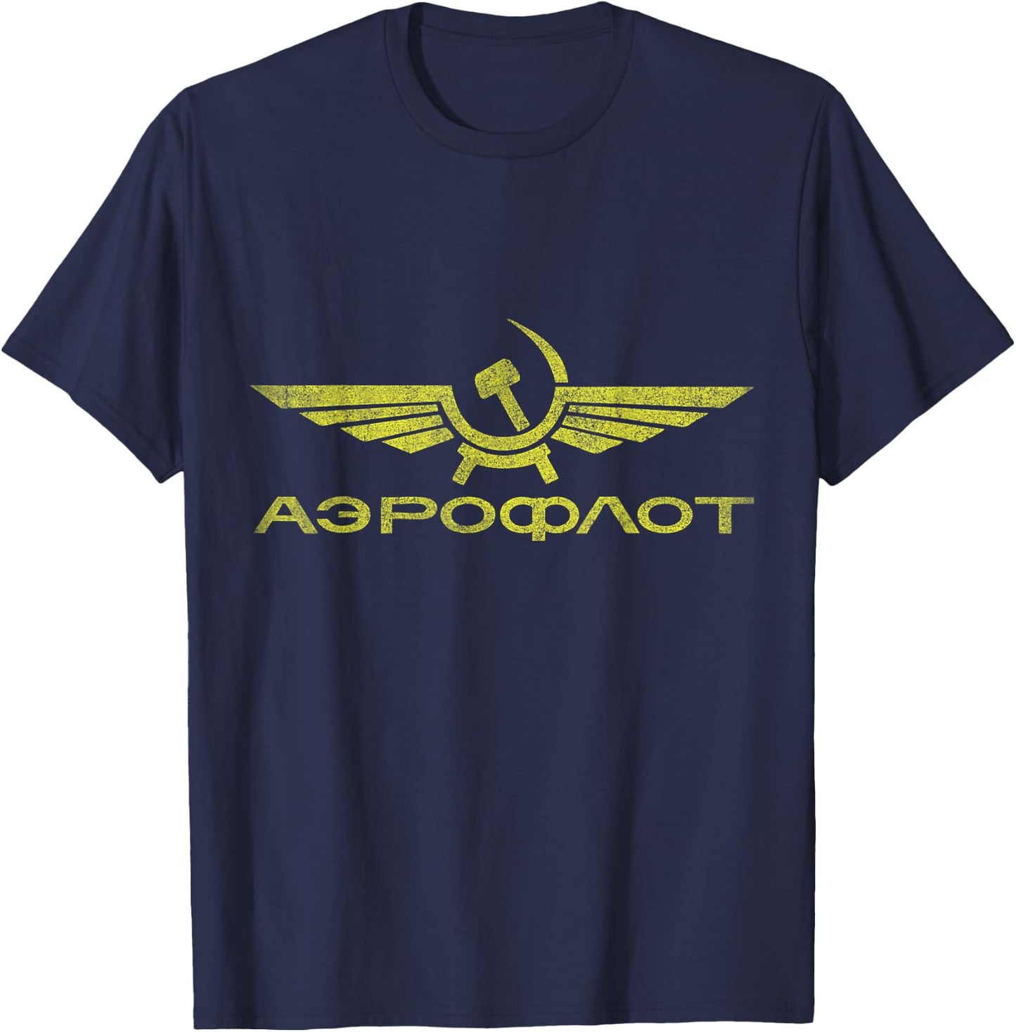 Vintage Aeroflot T-Shirt - T-Shirt | Navy