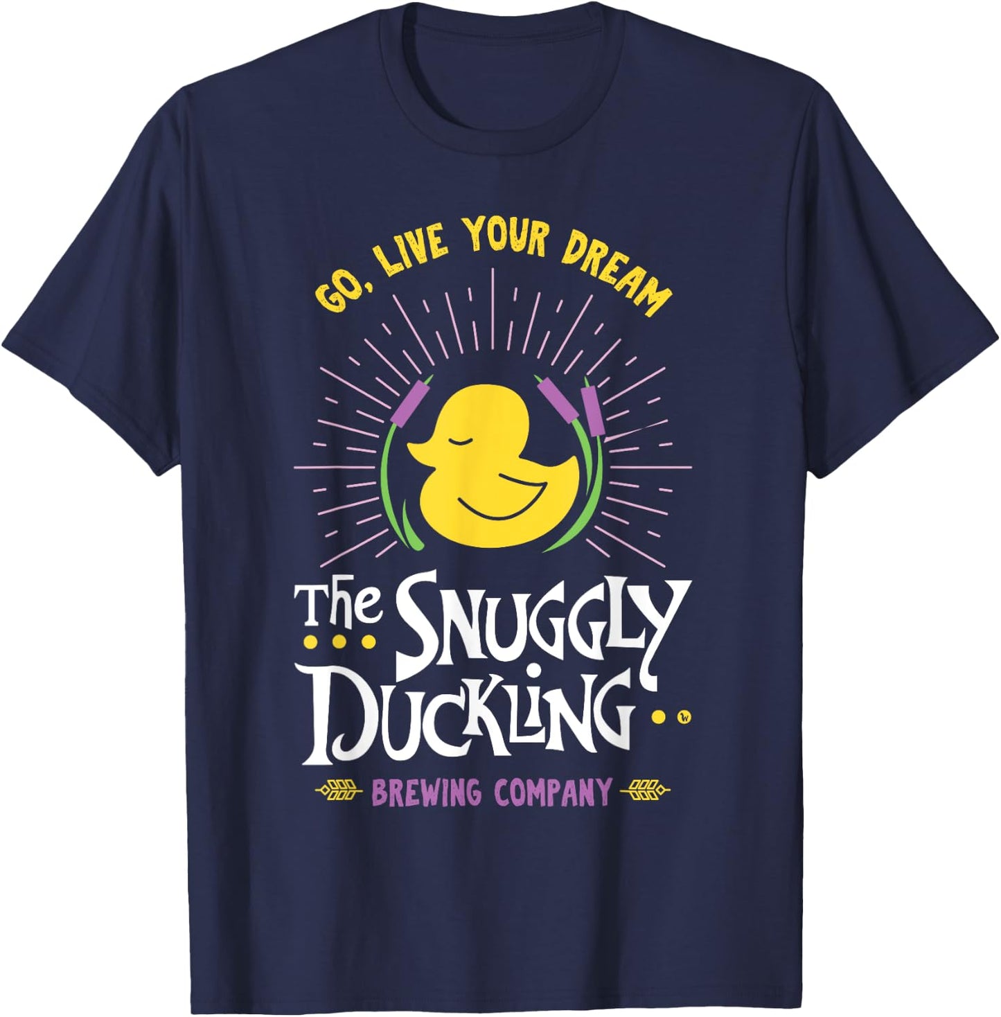 The Snuggly Duckling Brewing Company & Women T-Shirt - T-Shirt | Navy