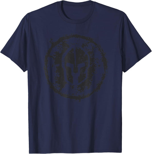 Spartan Helmet t shirt; Warrior t shirt; Greek t shirt T-Shirt - T-Shirt | Navy