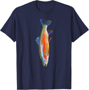 Rainbow Trout Fish T-Shirt - T-Shirt | Navy