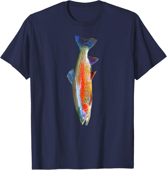 Rainbow Trout Fish T-Shirt - T-Shirt | Navy