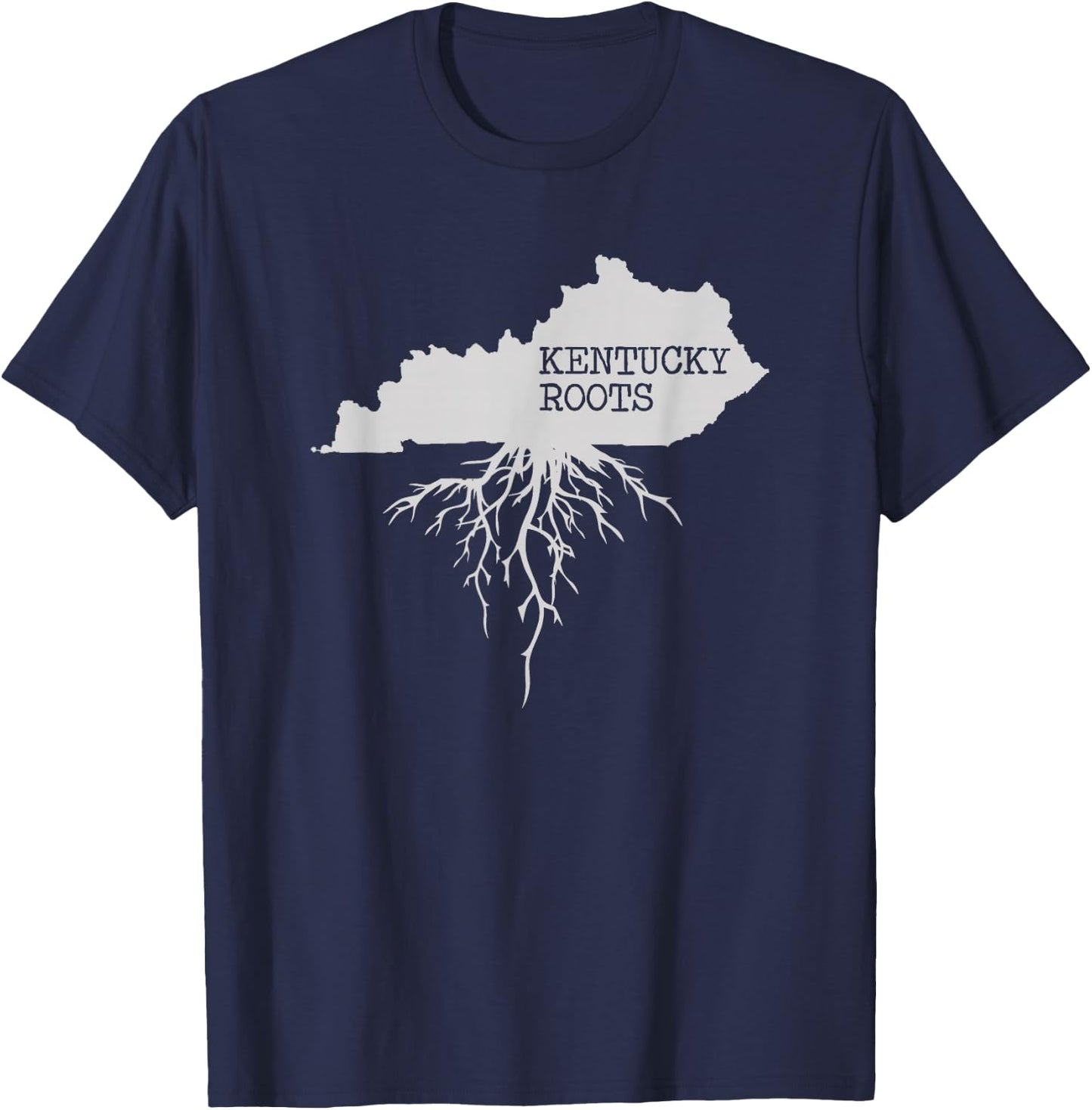 Kentucky Roots State Map Gift T-Shirt - T-Shirt | Navy