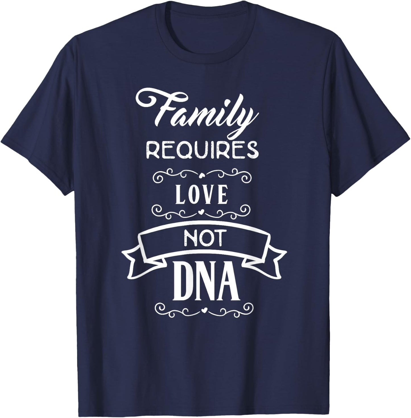 Adoption Shirt Adopted Foster Family Mom Dad Gift Adopt T-Shirt - T-Shirt | Navy