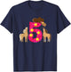5 Year Old Cowgirl Birthday T-Shirt - T-Shirt | Navy