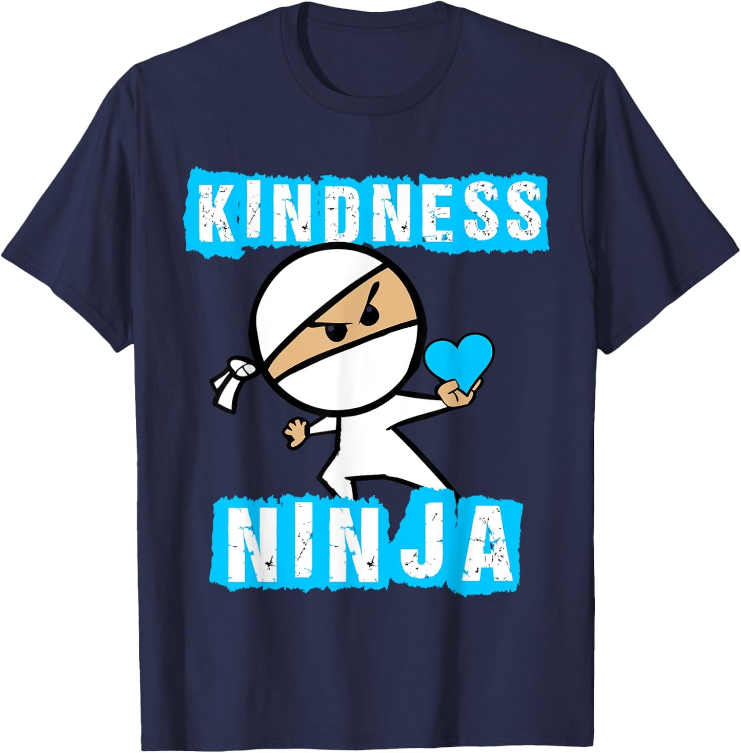 Kindness Ninja Shirt - Choose Kind Shirt Movement T-Shirt - T-Shirt | Navy