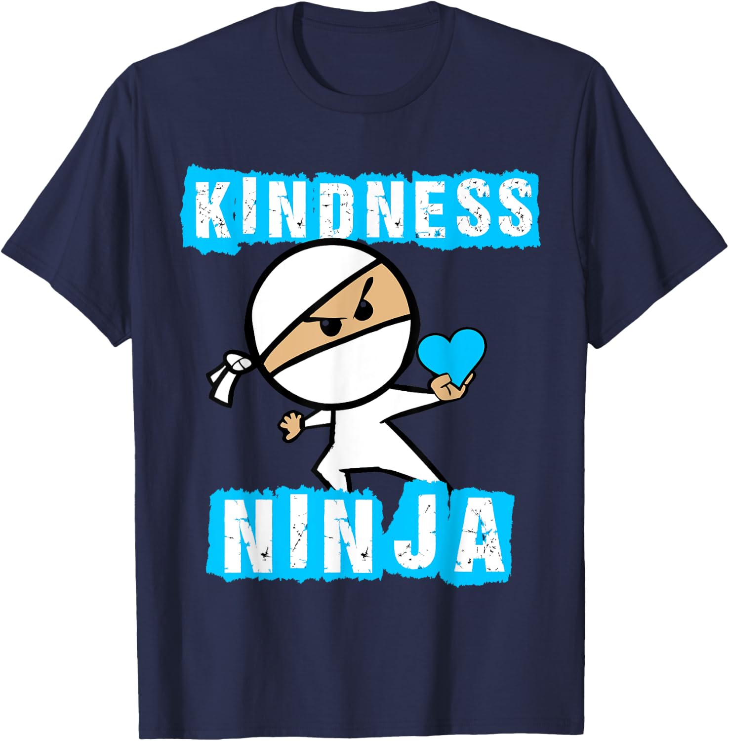Kindness Ninja Shirt - Choose Kind Shirt Movement T-Shirt - T-Shirt | Navy