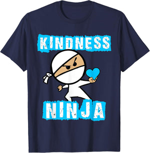 Kindness Ninja Shirt - Choose Kind Shirt Movement T-Shirt - T-Shirt | Navy