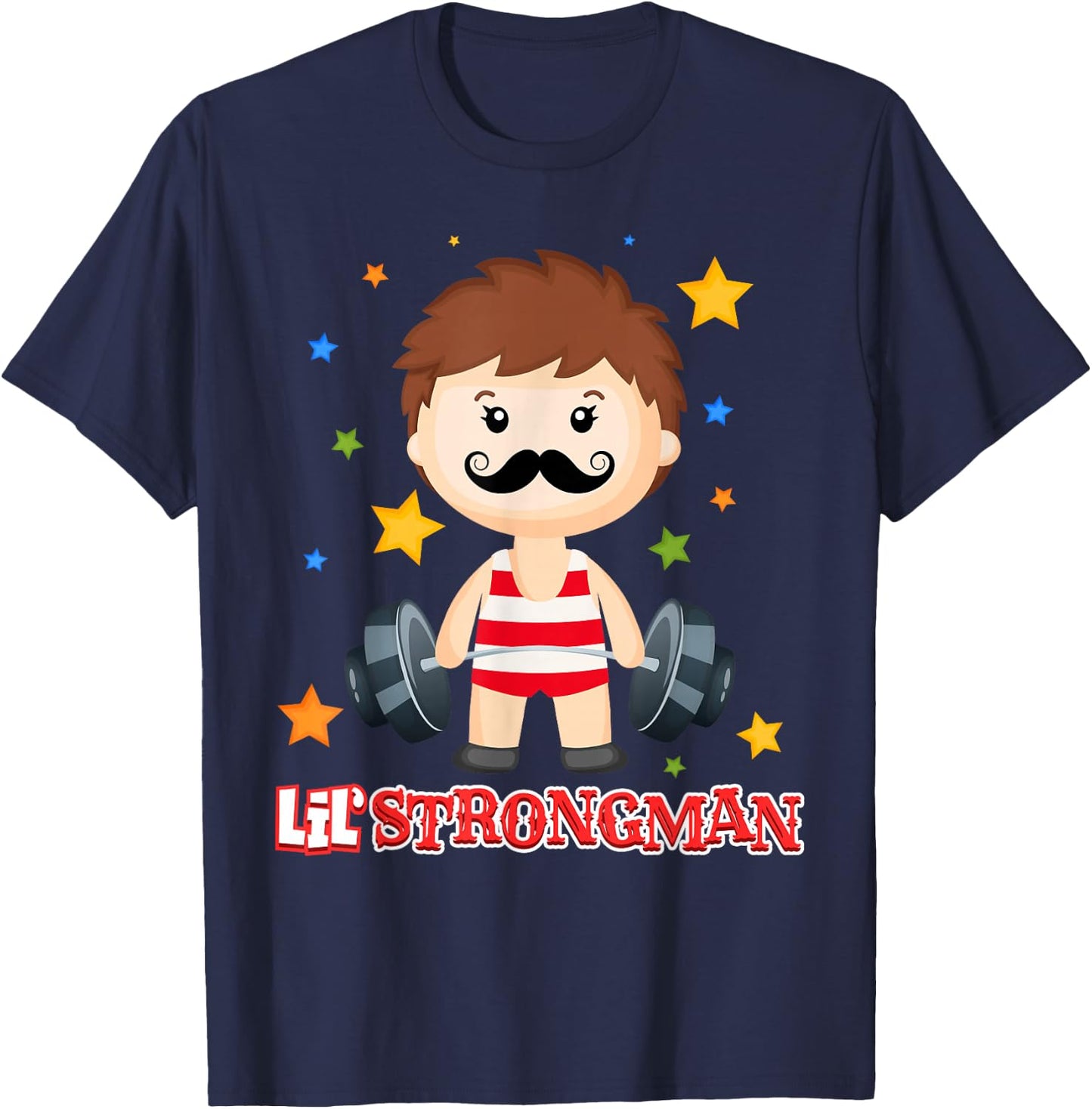 Strongman Shirt Boys - Circus Shirt - Kids Strongman Costume T-Shirt - T-Shirt | Navy
