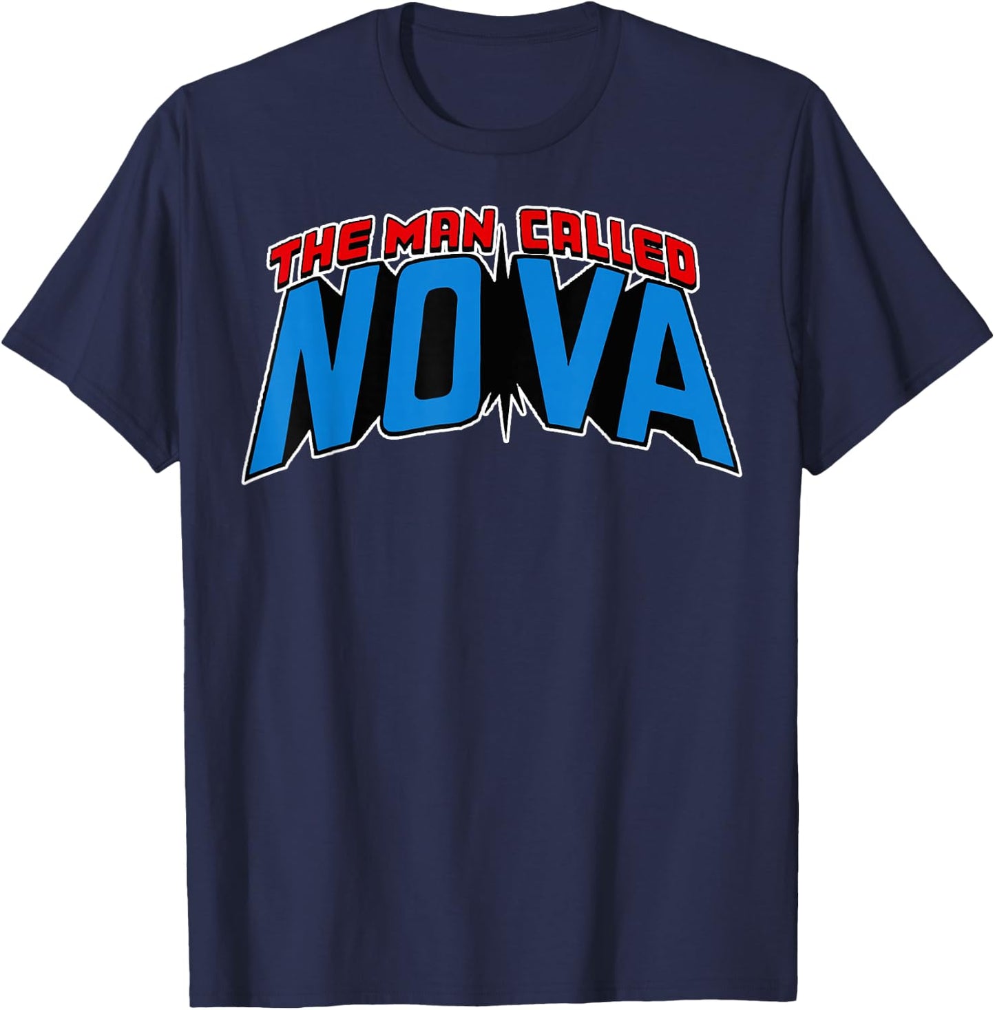 Marvel The Man Called Nova Ultimate Retro Logo T-Shirt - T-Shirt | Navy