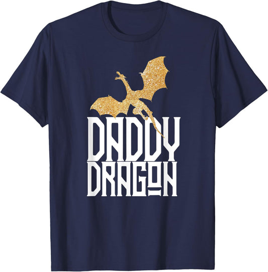 Daddy Dragon Matching Family Tribe Dad Father T-Shirt - T-Shirt | Navy
