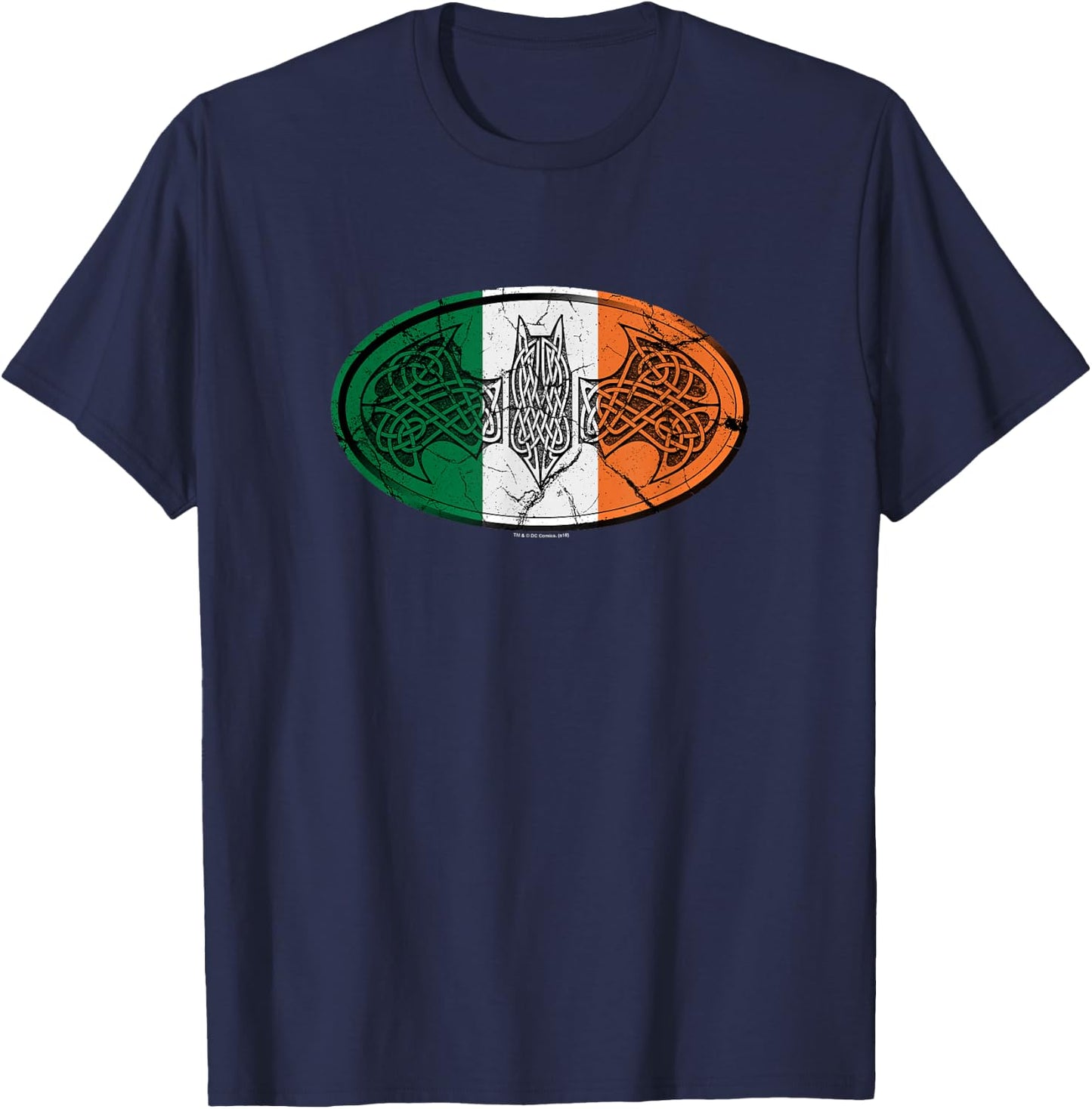 Batman Irish Celtic Symbol T-Shirt - T-Shirt | Navy