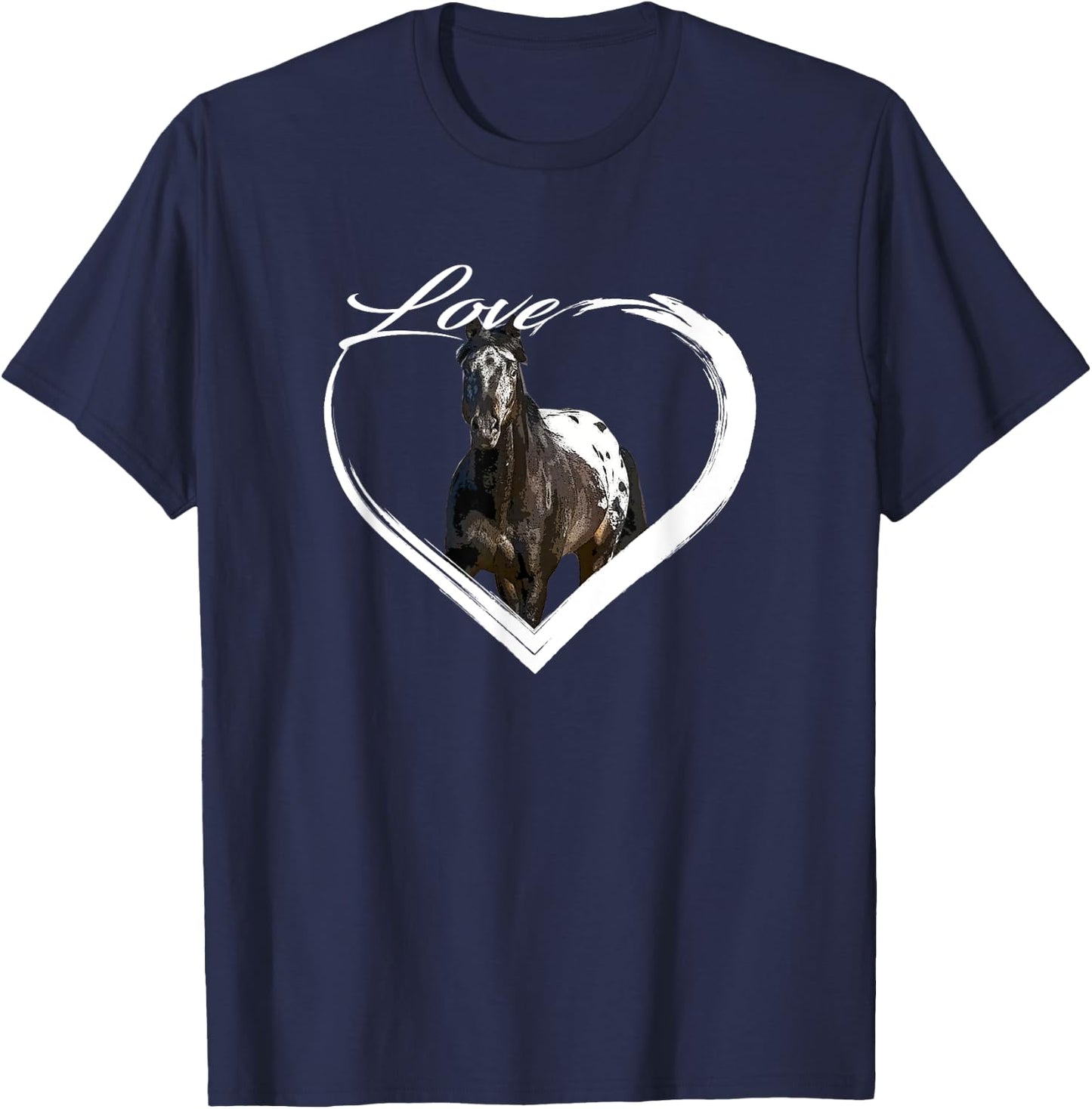 Love Appaloosa Paint Horse Lover of Horses Gift T-Shirt - T-Shirt | Navy
