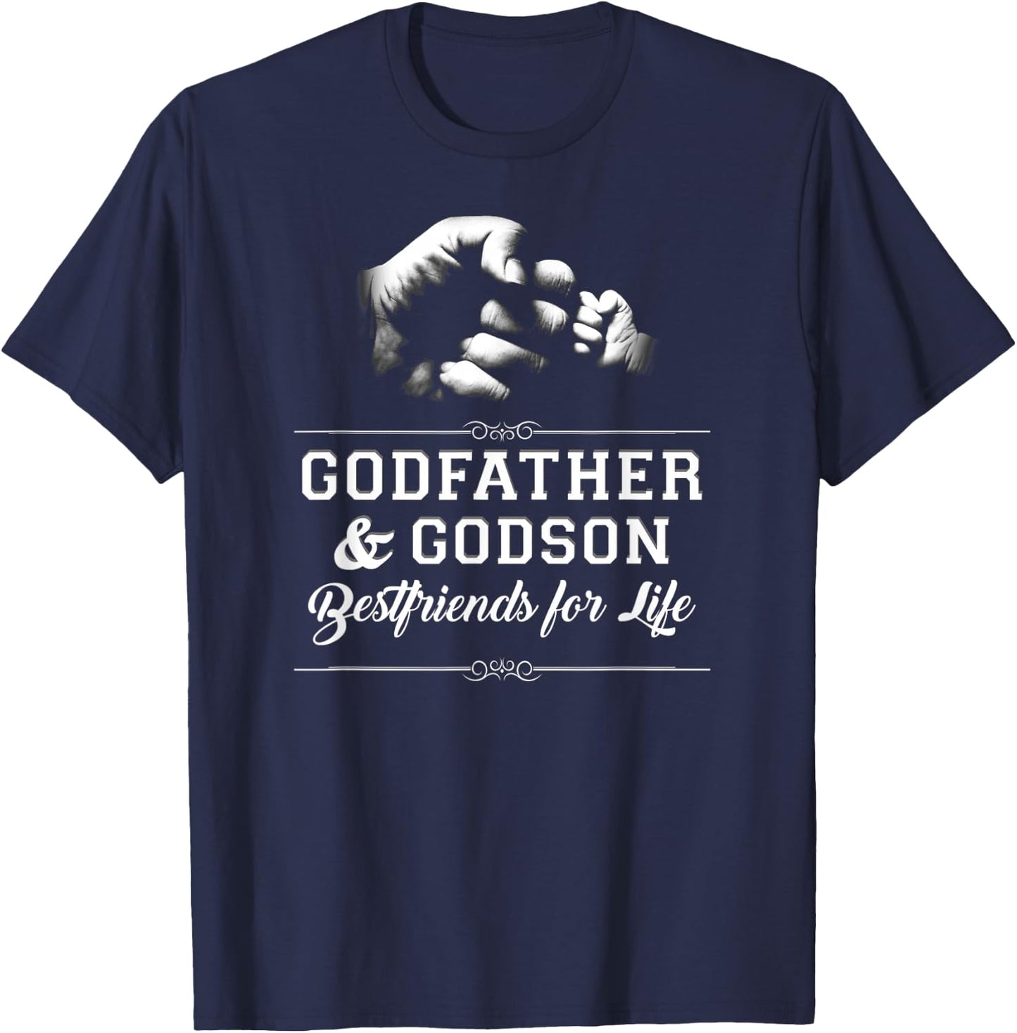 Godfather Godson Friends Fist Bump Family Cool T-Shirt - T-Shirt | Navy
