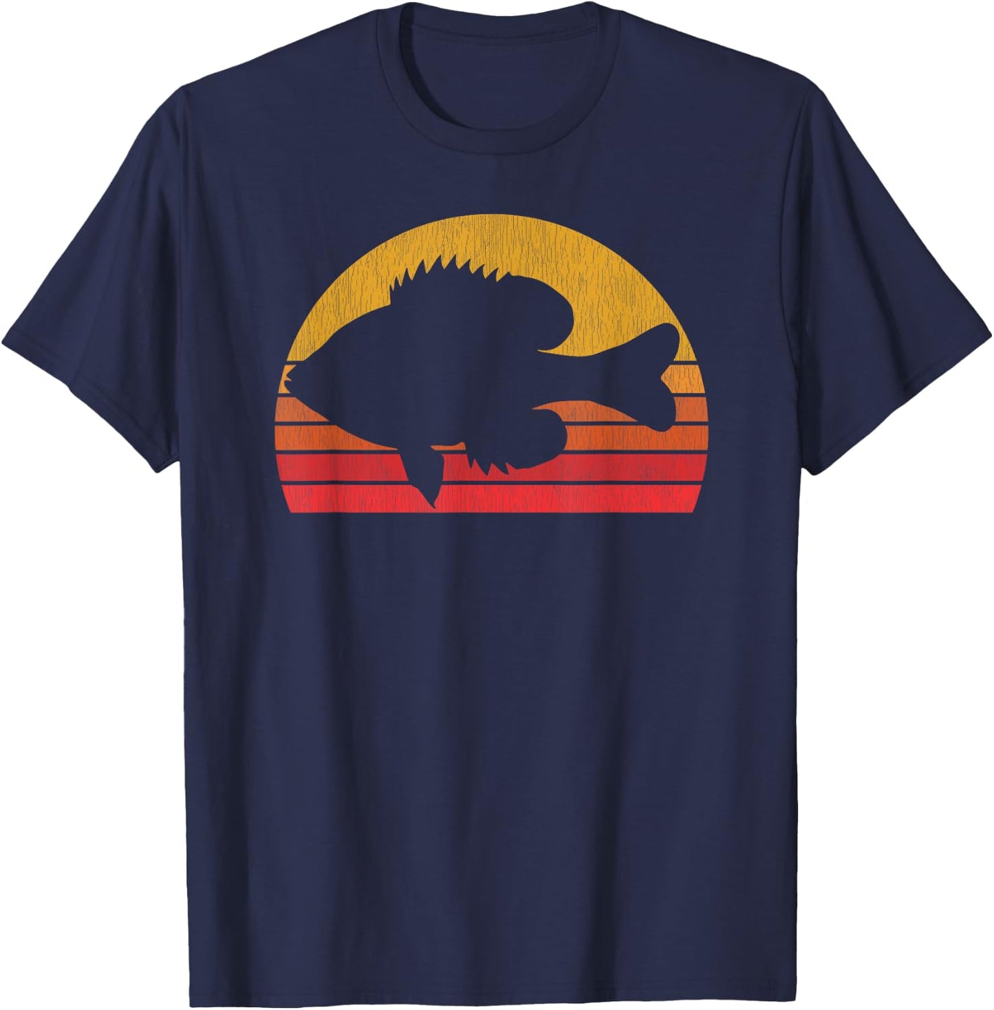Bluegill Fishing - Panfish Retro Fisherman Gift T-Shirt - T-Shirt | Navy