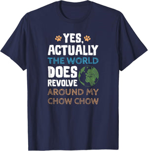 Funny Chow Chow Dog Gifts Men Women T-Shirt - T-Shirt | Navy
