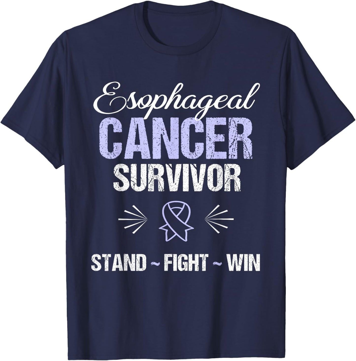 Esophageal Cancer Survivor Awareness T-Shirt - T-Shirt | Navy
