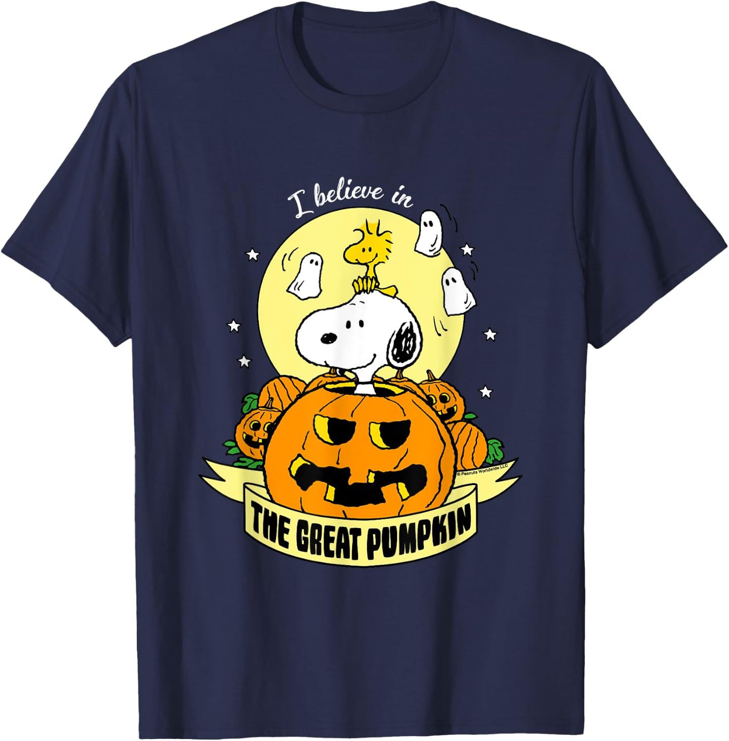 Peanuts Halloween The Great Pumpkin T-Shirt - T-Shirt | Navy