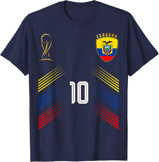 Ecuador Flag Ecuadorian Pride Lovers Retro T-Shirt - T-Shirt | Navy