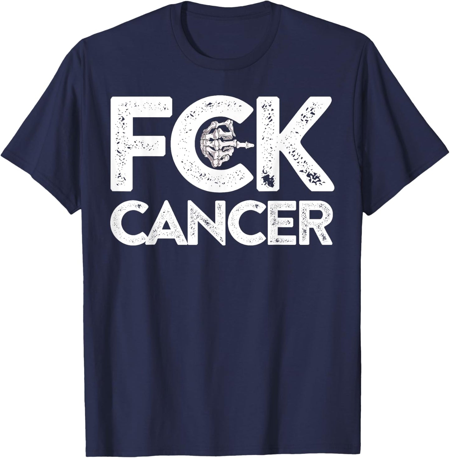 Fuck Cancer - Fuck Cancer T-Shirt - T-Shirt | Navy