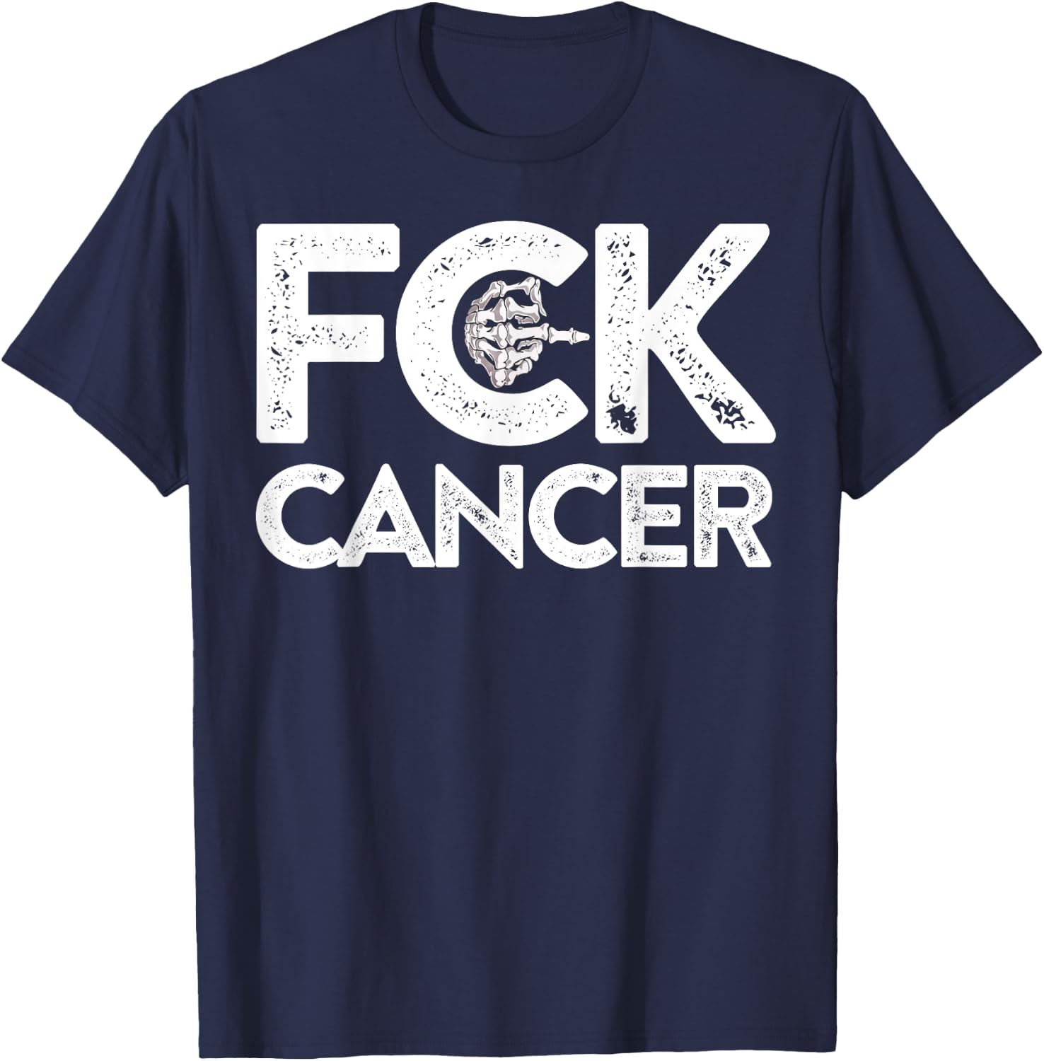 Fuck Cancer - Fuck Cancer T-Shirt - T-Shirt | Navy