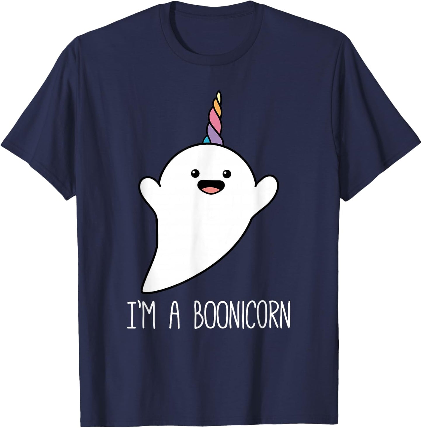I'm a Boonicorn, Cute Halloween Shirt, Unicorn Ghost T Shirt T-Shirt - T-Shirt | Navy