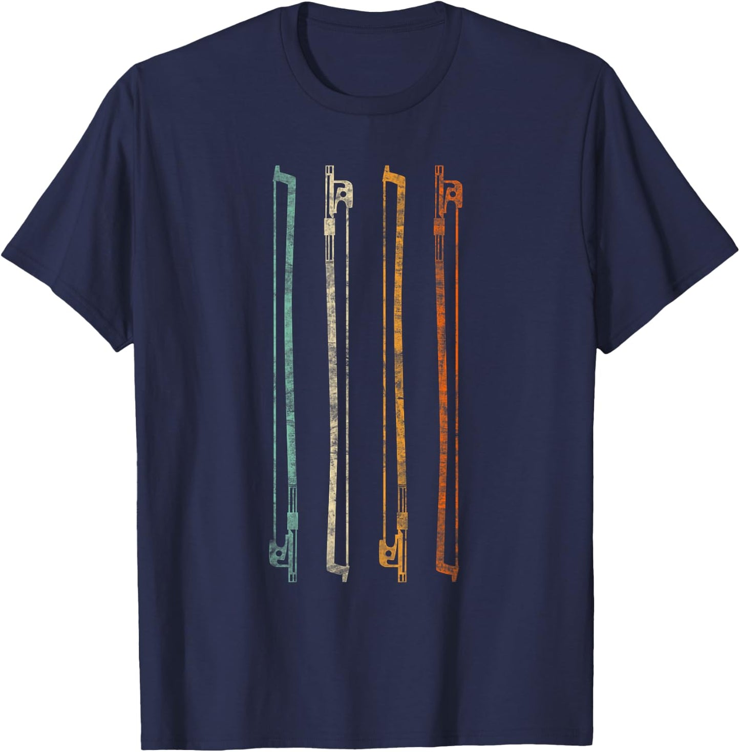 Vintage Retro 70s Orchestra Shirt For String Player T-Shirt - T-Shirt | Navy