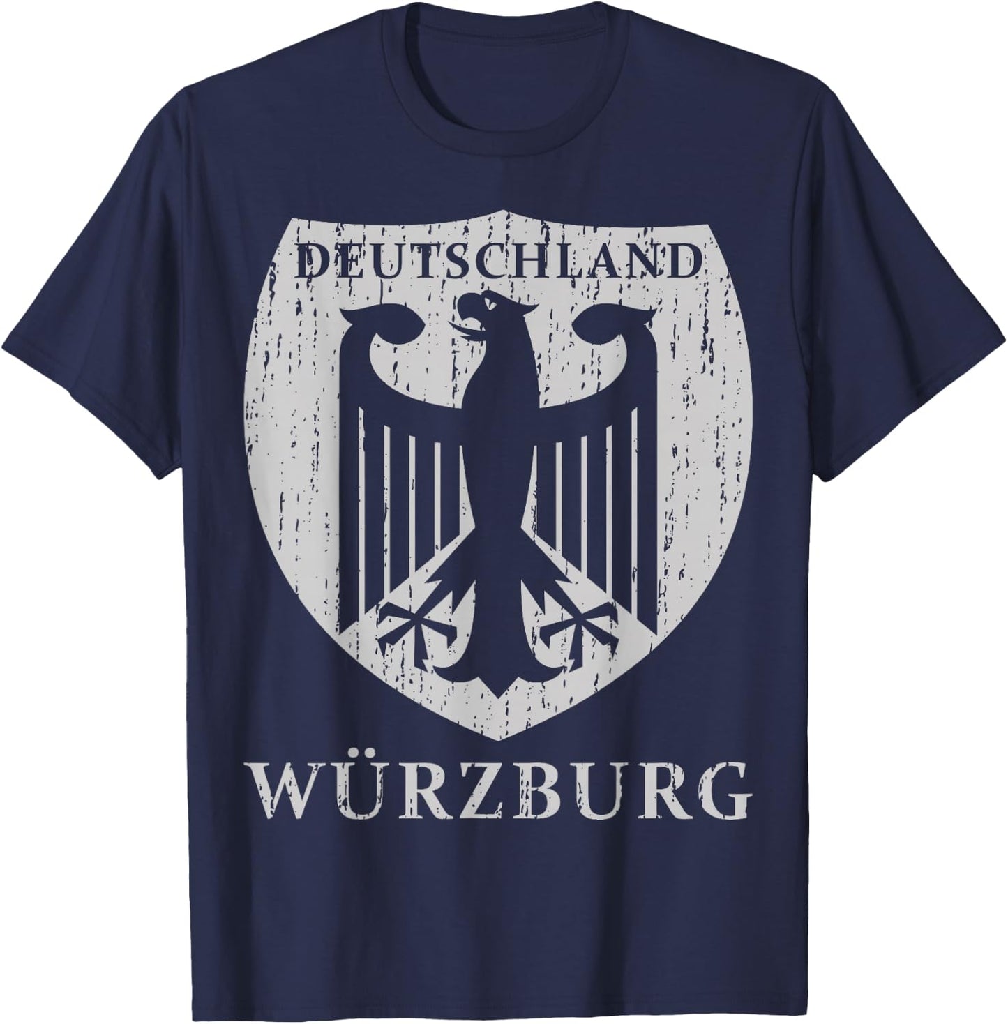 Germany Deutschland Wurzburg T-Shirt - T-Shirt | Navy