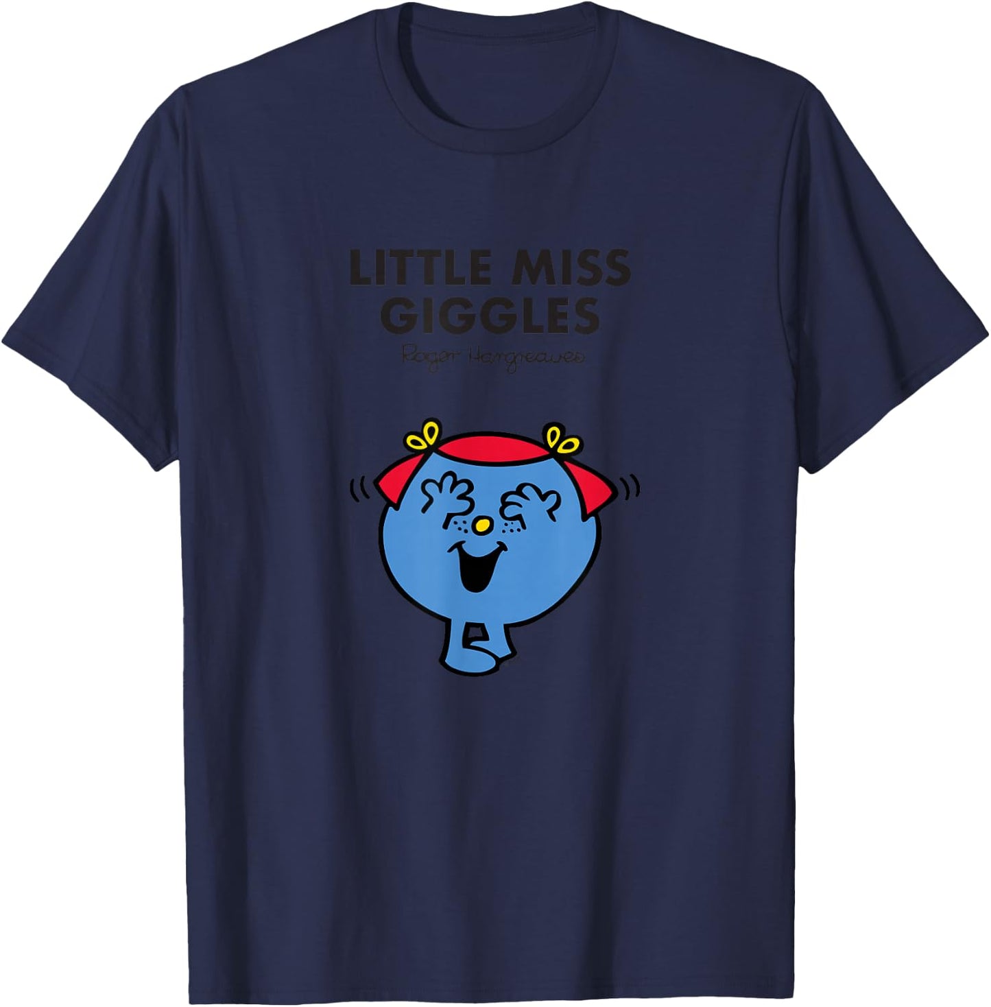 Mr. Men Little Miss Giggles T-Shirt - T-Shirt | Navy