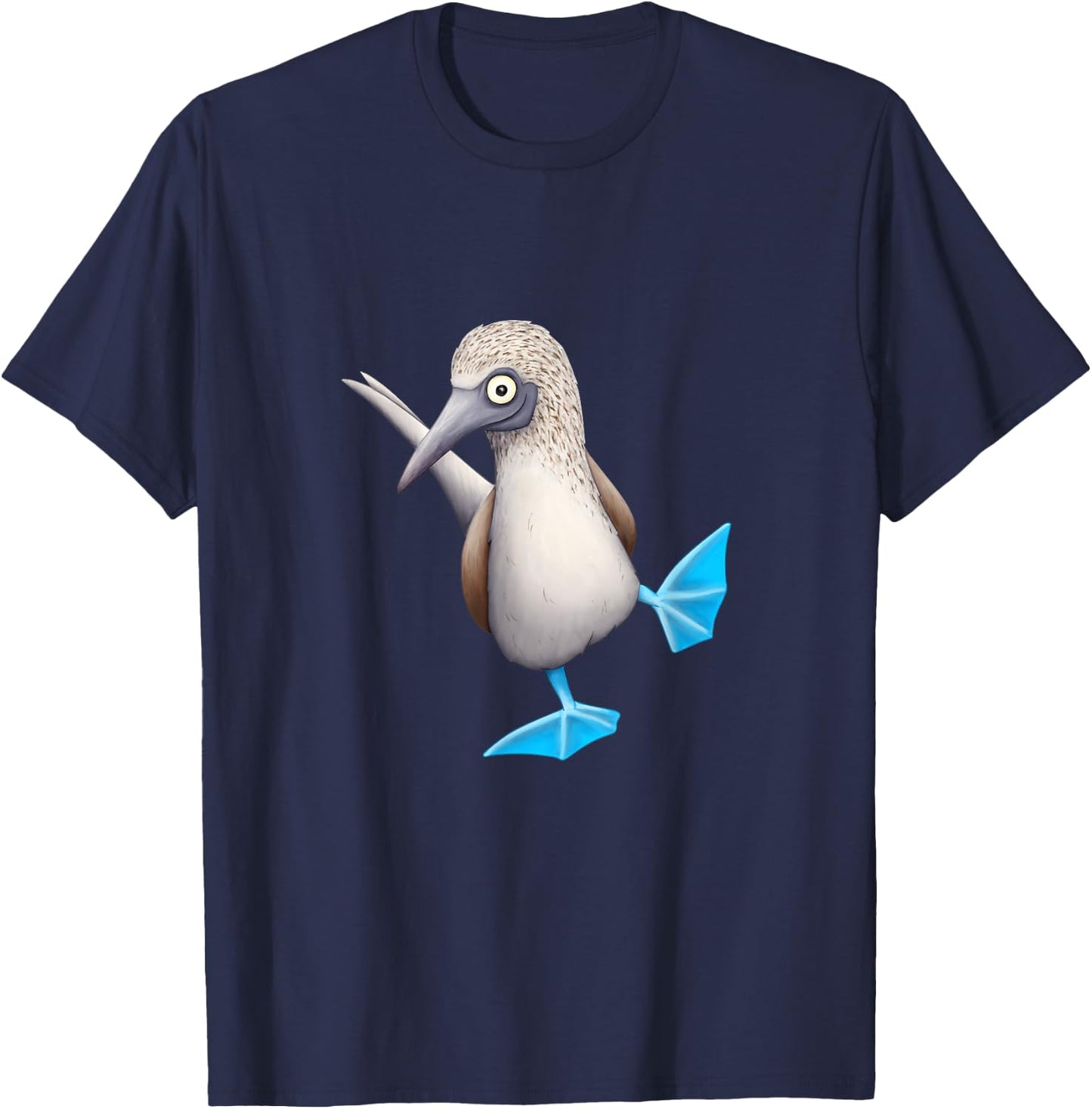 Fancy Dancing Sea Bird Funky Blue Foot Booby T-Shirt - T-Shirt | Navy