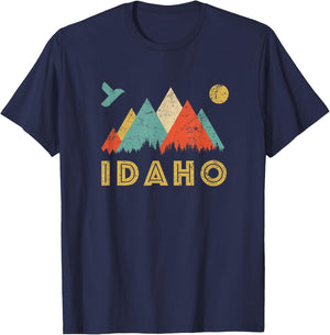 Retro Vintage Idaho Throwback shirt and gift T-Shirt - T-Shirt | Navy