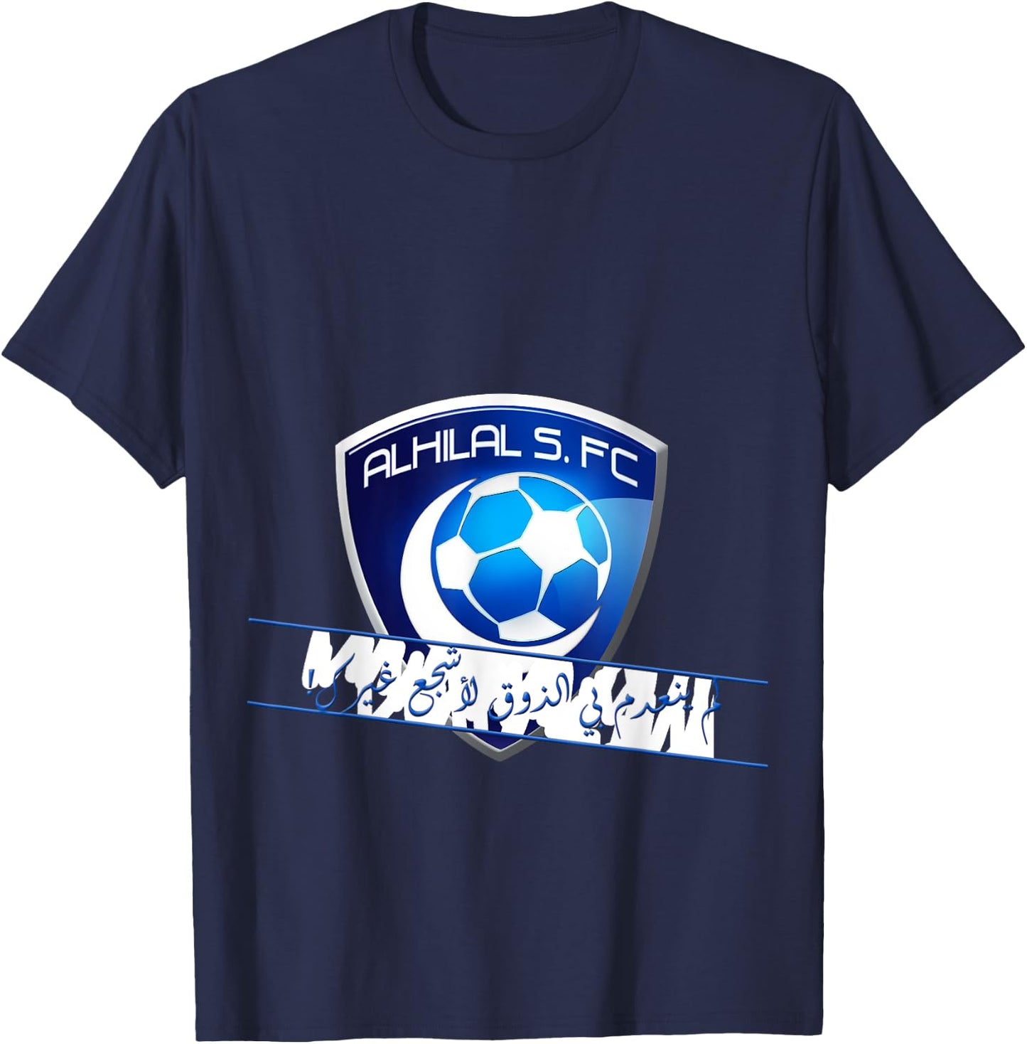 Al-Hilal Soccer football Saudi Team Fan AlHilal ksa T-Shirt - T-Shirt | Navy