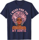 Black Woman Aunt Breast Cancer I Wear Pink For My Auntie T-Shirt - T-Shirt | Navy