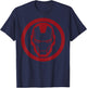 Iron Man Red Dropped Tonal Face Emblem Graphic T-Shirt - T-Shirt | Navy