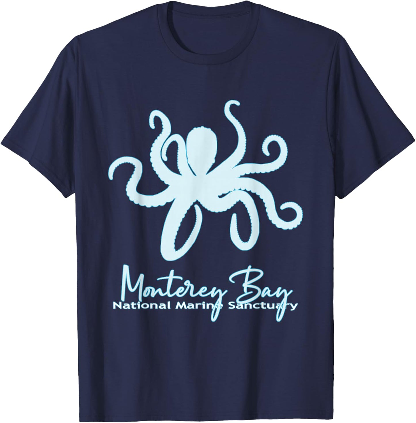 Monterey-Bay California National Marine Sanctuary Souvenir T-Shirt - T-Shirt | Navy