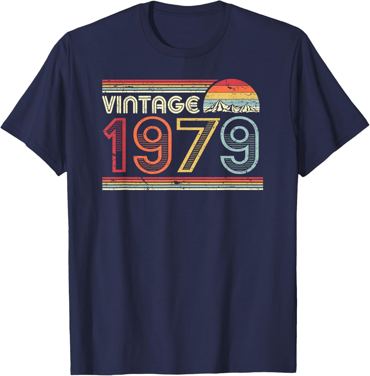 1979 Vintage Shirt, Birthday Gift . Retro Style T-Shirt - T-Shirt | Navy