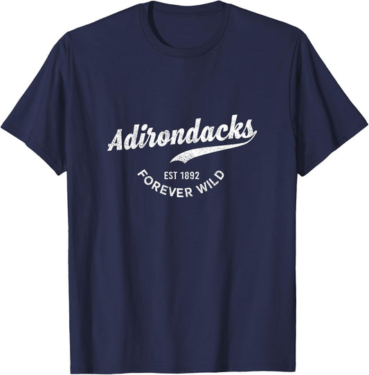 Adirondack Mountains New York State Wild High Peaks T-Shirt - T-Shirt | Navy