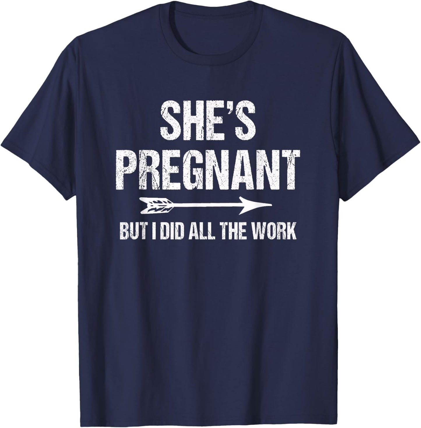 Funny Pregnancy Announcement Shirt for Dad | Baby Reveal T-Shirt - T-Shirt | Navy